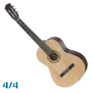 guitarra zurda principiantes clásica -acustica classic cantabile as-851l 4/4