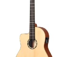 guitarra acústica cutaway para zurdos Ortega rce125