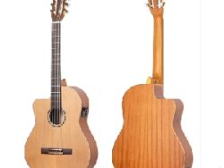 guitarra zurda cutaway rce131 sn-l color blanco para novatos y nivel intermedio