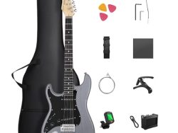 Donner- DST-80 L, la mejor guitarra eléctrica para empezar a rockear: , kit completo listo para tocar y calidad Donner –