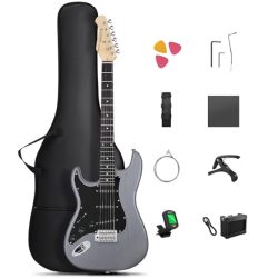 Donner- DST-80 L, la mejor guitarra eléctrica para empezar a rockear: , kit completo listo para tocar y calidad Donner –